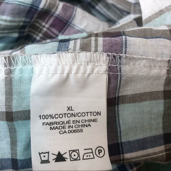 Pennington’s Plaid Button Down shirt Size  XL - Picture 8 of 10